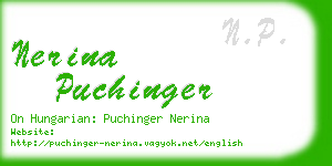 nerina puchinger business card